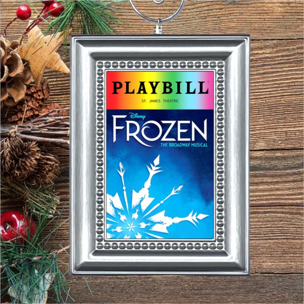 Frozen Broadway Musical Playbill Christmas Tree Ornament